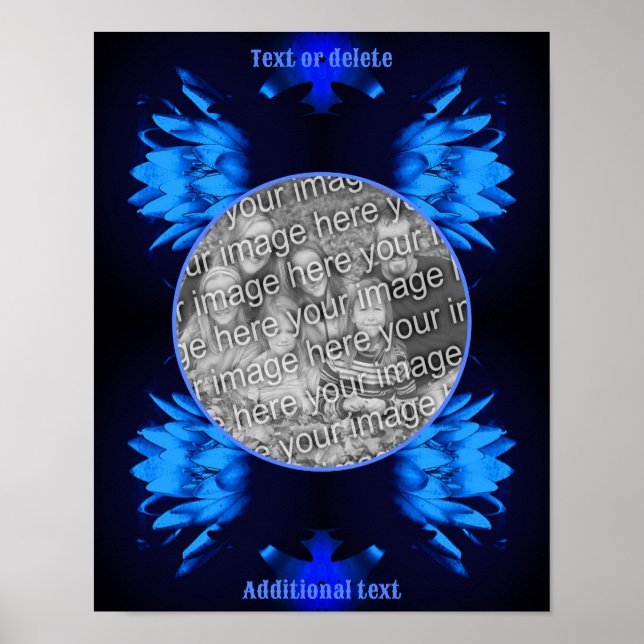 Póster Resumen Lily Lotus Flor Crea Tu Propia Foto (Frente)