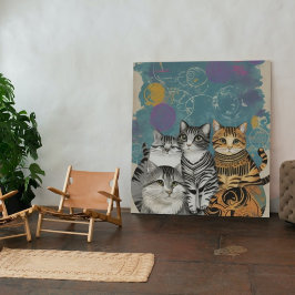 Póster Resumen Los Gatos De Boho Imprimir Poster De Decor