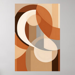 Póster Resumen Minimalismo geométrico