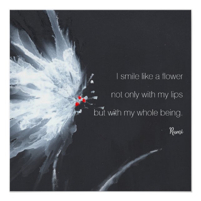 Póster Resumen Minimalista floral (Anverso)