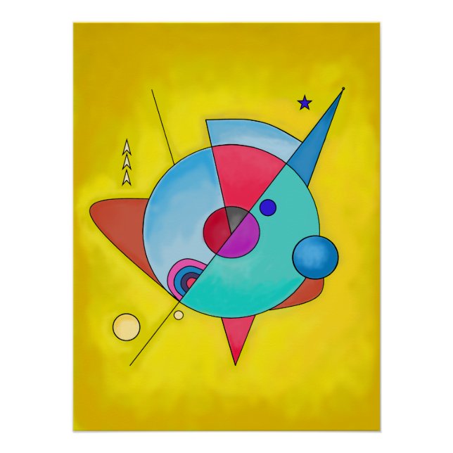 Póster Resumen minimalista moderno Art. No. 5 (Anverso)