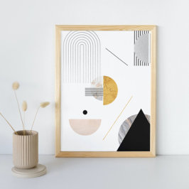 Póster Resumen moderno Art de mediados de siglo Minimalis