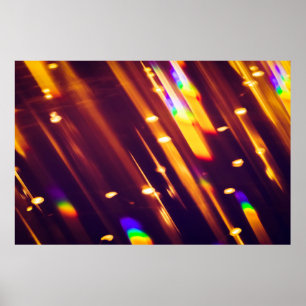 Póster Resumen Navidad Brillos de oro o luces purpurinas.