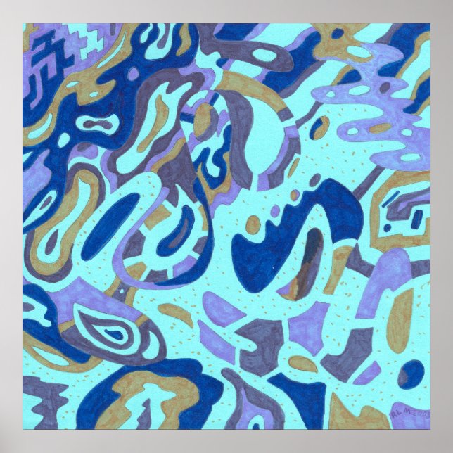 Póster Resumen original "Deep is the Ocean" (Frente)