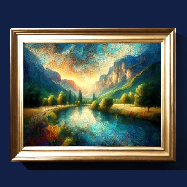 Póster Resumen Paisaje artístico V (Subido por el creador)