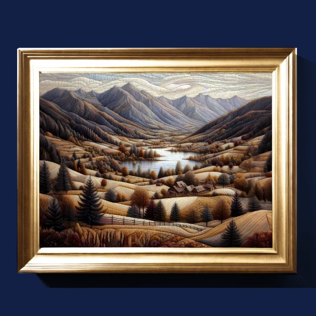 Póster Resumen Paisaje artístico VI (Subido por el creador)