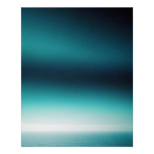 Póster Resumen Paisaje Mar Océano fondo arte