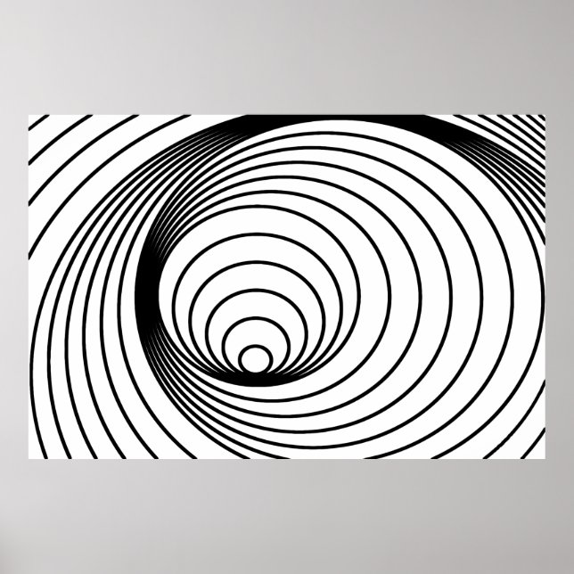 Póster Resumen Patrón de espiral Pintura de los dedos de  (Frente)