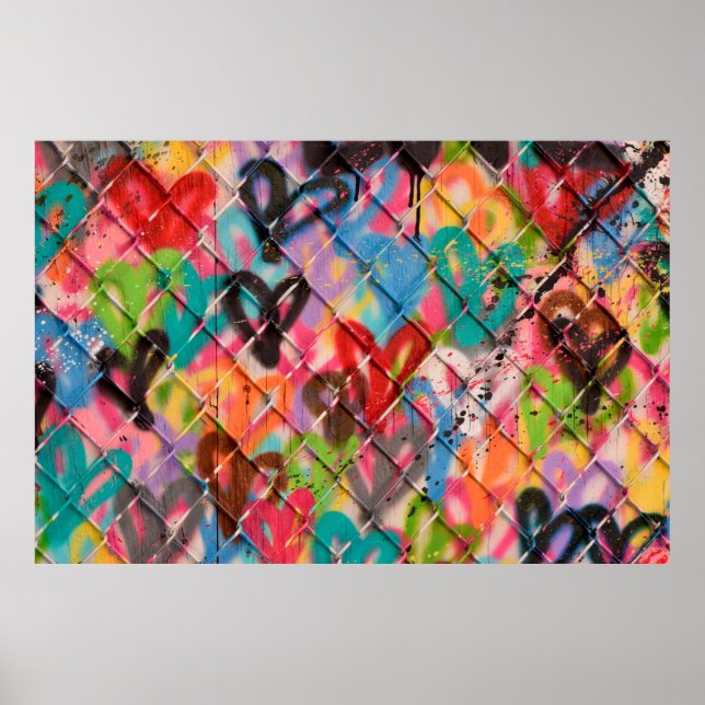 Póster Resumen Pintar pintura Textura de fondo, calle, (Frente)