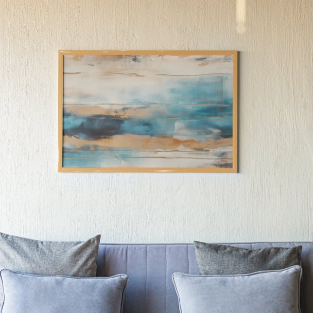 Póster Resumen Pintura moderna de Blue Brown (Subido por el creador)