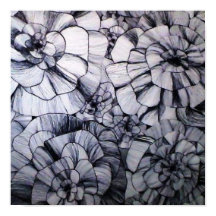 Resumen Pluma Art of Flowers Poster