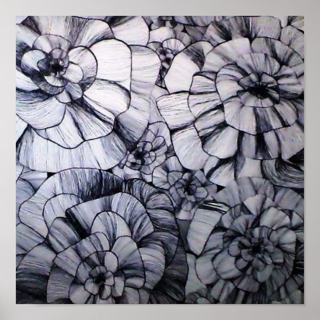 Póster Resumen Pluma Art of Flowers Poster (Frente)