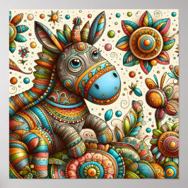 Póster Resumen Pony Art para niños