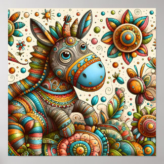 Póster Resumen Pony Art para niños