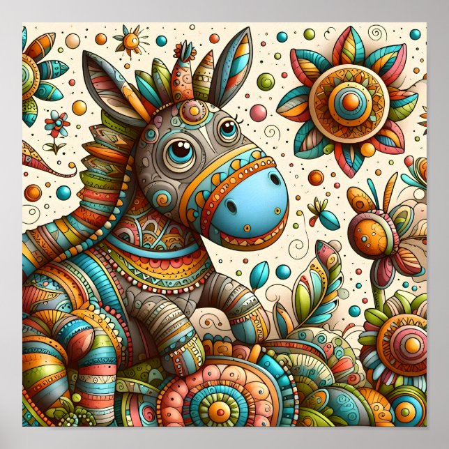 Póster Resumen Pony Art para niños (Frente)
