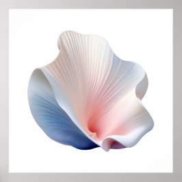 Póster Resumen Poster de la cubierta rosa, azul y blanca