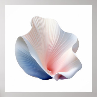 Póster Resumen Poster de la cubierta rosa, azul y blanca