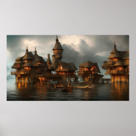 Póster Resumen pueblo demasiado cerca de las casas de mad