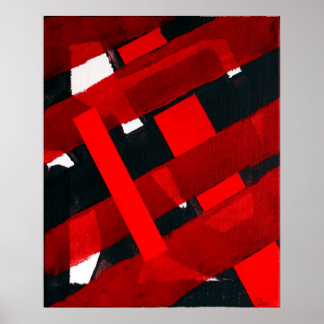 Póster Resumen rojo