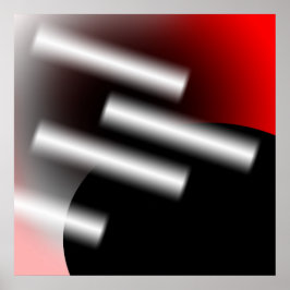 Póster Resumen rojo con rayos de luz AP0005