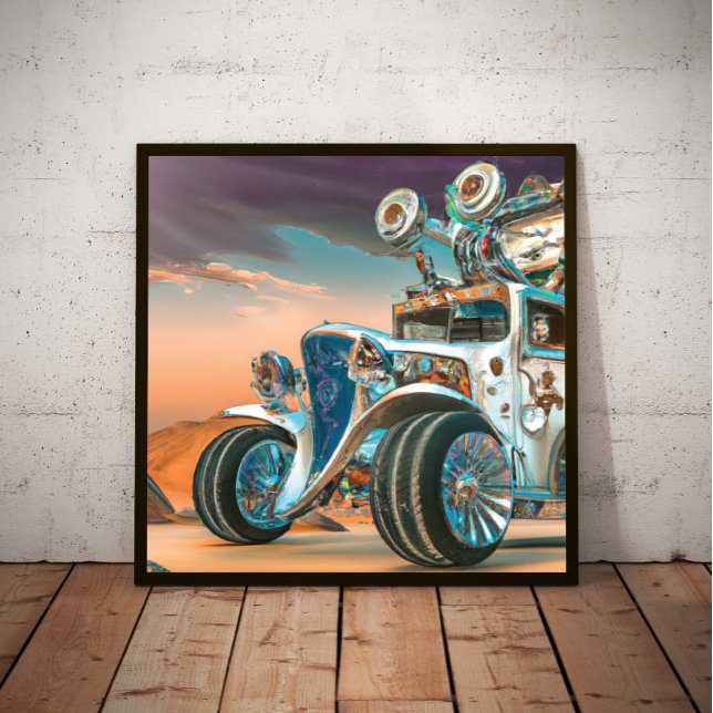 Póster Resumen Steampunk Hot Rod Poster (Subido por el creador)