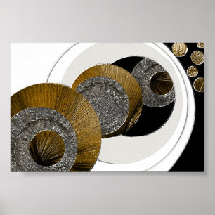 Póster Resumen texturizado inexplicable