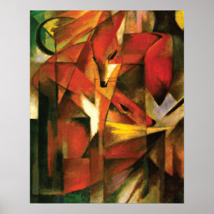 Póster Resumen ~ The Fox de Franz Marc