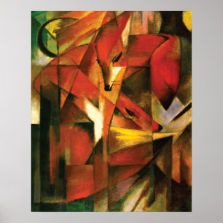 Póster Resumen ~ The Fox de Franz Marc