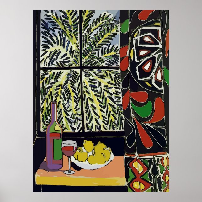 Póster Resumen, Vino En La Ventana De Palm (Frente)