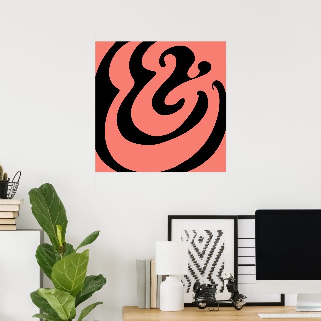 Póster Resumen Wavy Modern Bold (Oficina en casa)