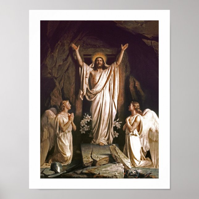 Póster Resurrección de Cristo por Carl Bloch. Bella Artes (Frente)