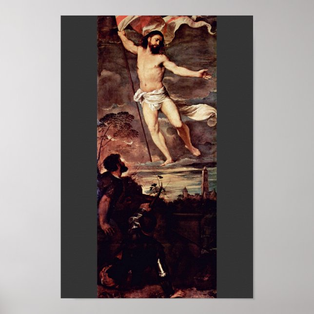 Póster Resurrección De Cristo Por Tiziano (Mejor Calidad) (Frente)