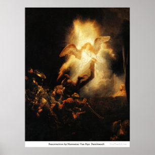 Póster Resurrección de Harmensz Van Rijn Rembrandt