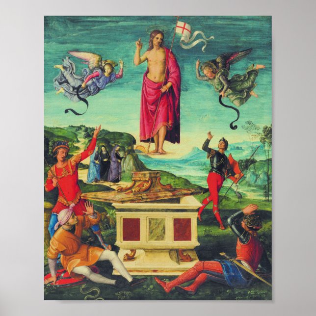 Póster Resurrección de Jesucristo por Rafael (Frente)