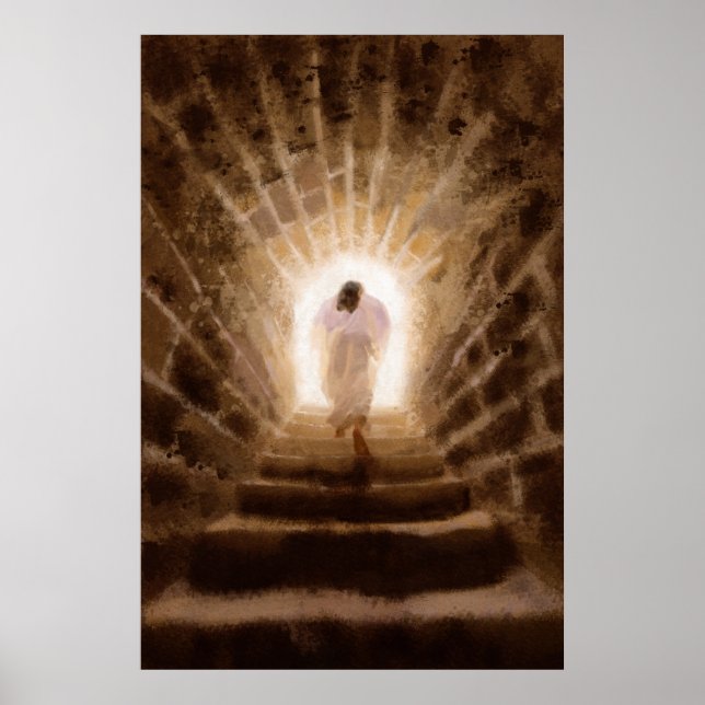 Póster Resurrección de la huella de Jesucristo (Frente)