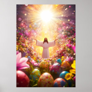 Póster Resurrección de Pascua Jesús