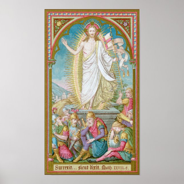 Póster Resurrección del Cristo Jesús (SAU 041) (Frente)