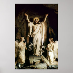 Póster Resurrección por Carl Bloch Print