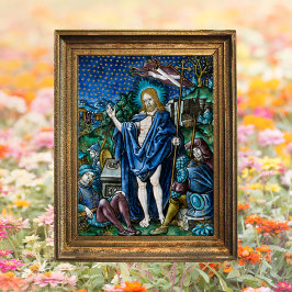 Póster Resurrección religiosa católica de Pascua