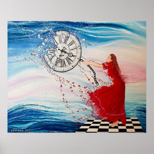 Póster Retener el tiempo de inactividad   Archivo Papel p