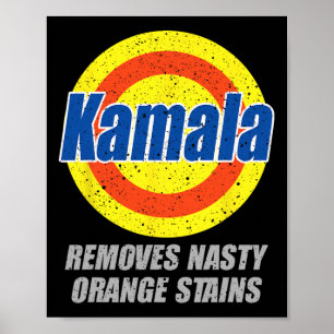 Póster Retira a Naranja desagradable del presidente demóc