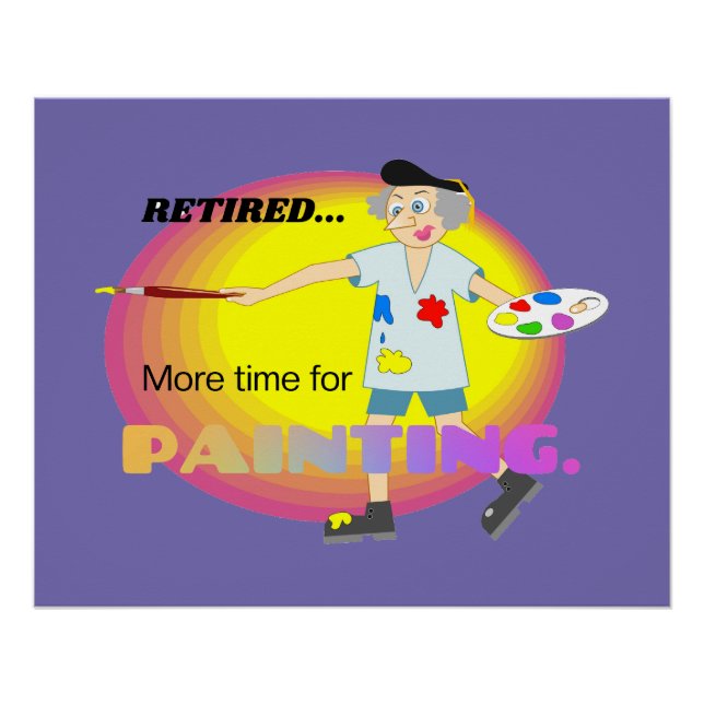 Póster Retirado... Más tiempo para pintar transparente (Anverso)