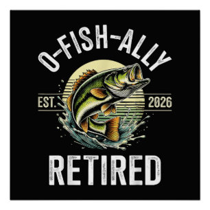 Póster Retirado O-Fish-Ally 2026 Pescador Pesca