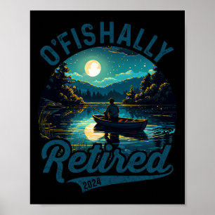 Póster Retirado O'fishally 2024 Pesca de Chistes Pescador