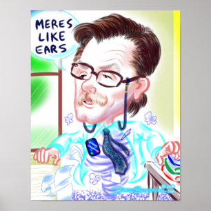 Póster Retirement Caricature Poster 2014 del Dr. Meres