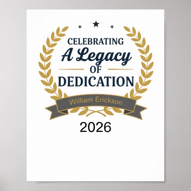 Póster Retirement Poster (Frente)