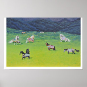 Póster Retiro del caballo del carrusel