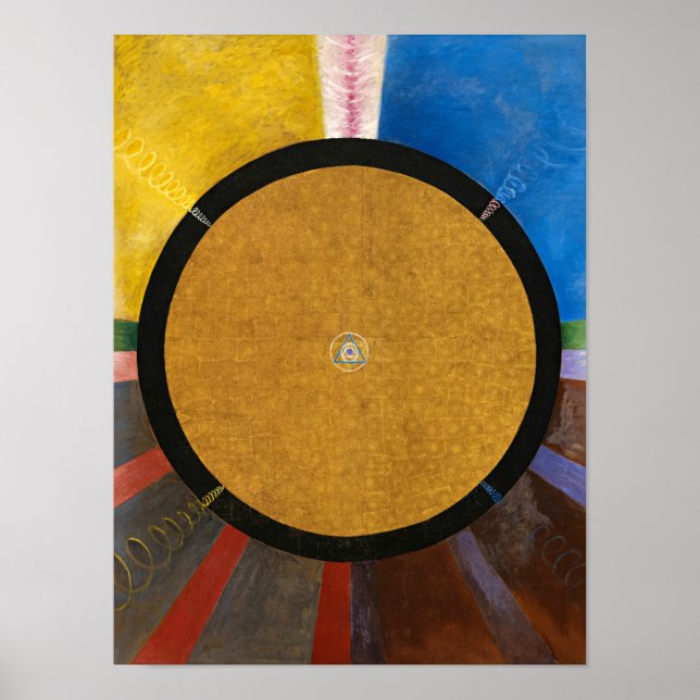 Póster Retiro, Grupo X, Nº 3 de Hilma af Klint (Frente)