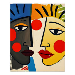 Póster Retrato abstracto