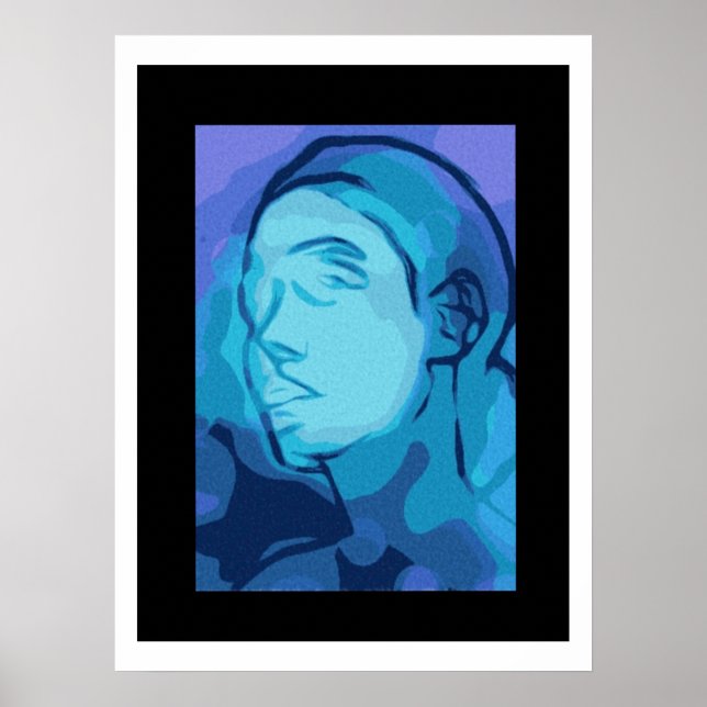 Póster retrato abstracto (Frente)